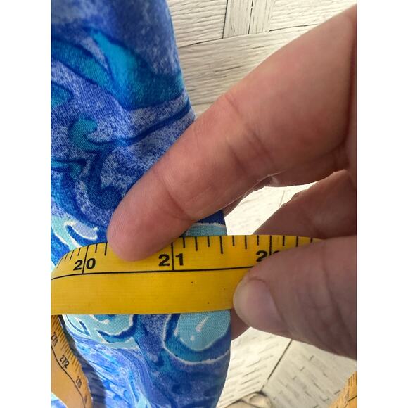 Rabbit Pesigns sundress fitted sleeveless blue nautical coastal print Borgella - Picture 9 of 11